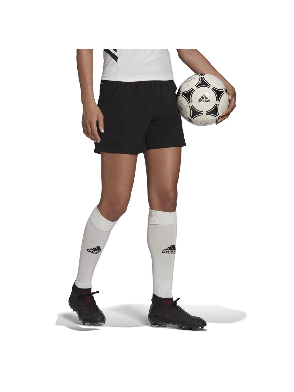 NWT adidas Women's Entrada Shorts Black XXL